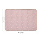 Swan River [pink]  Long-Lasting Bath Mat