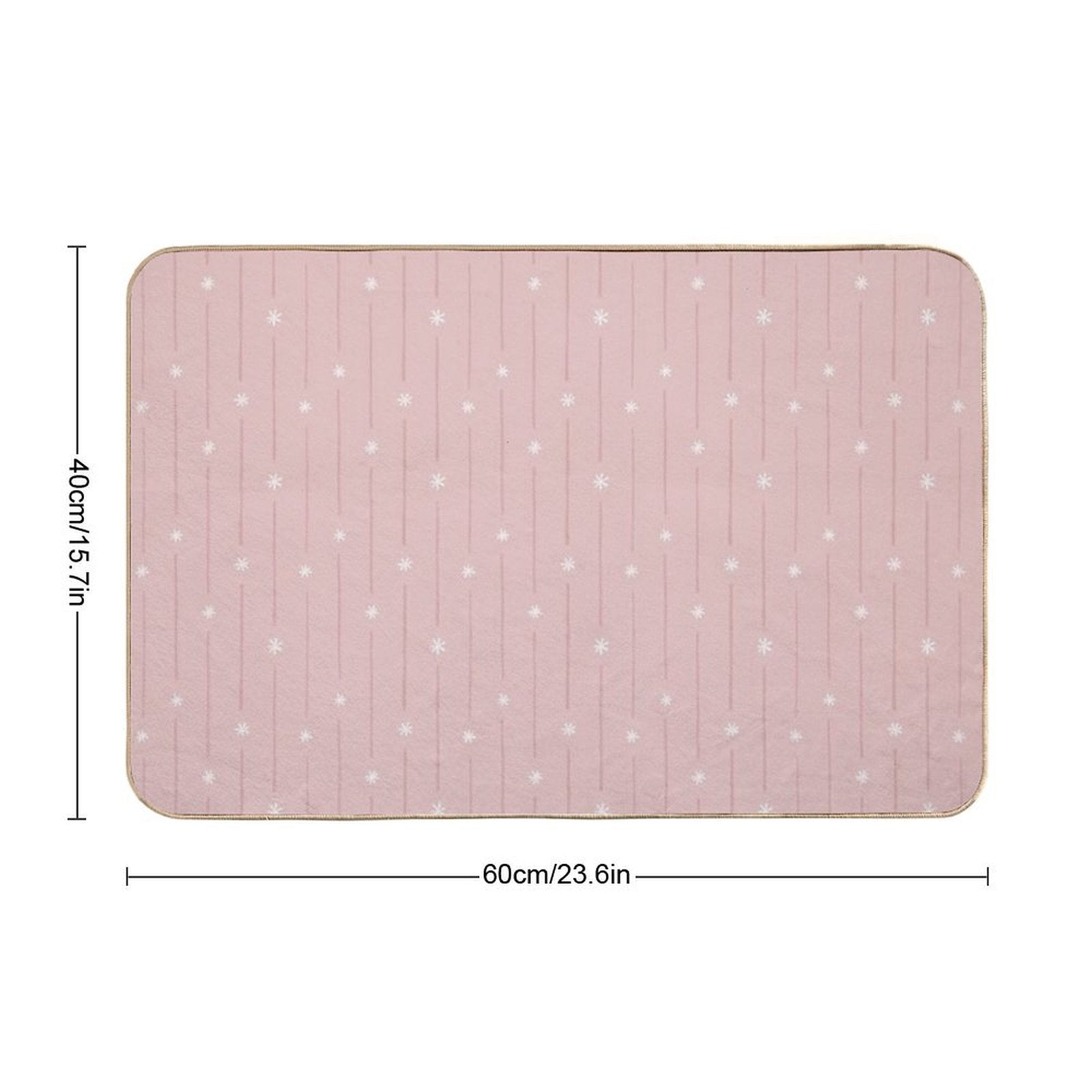 Swan River [pink]  Long-Lasting Bath Mat