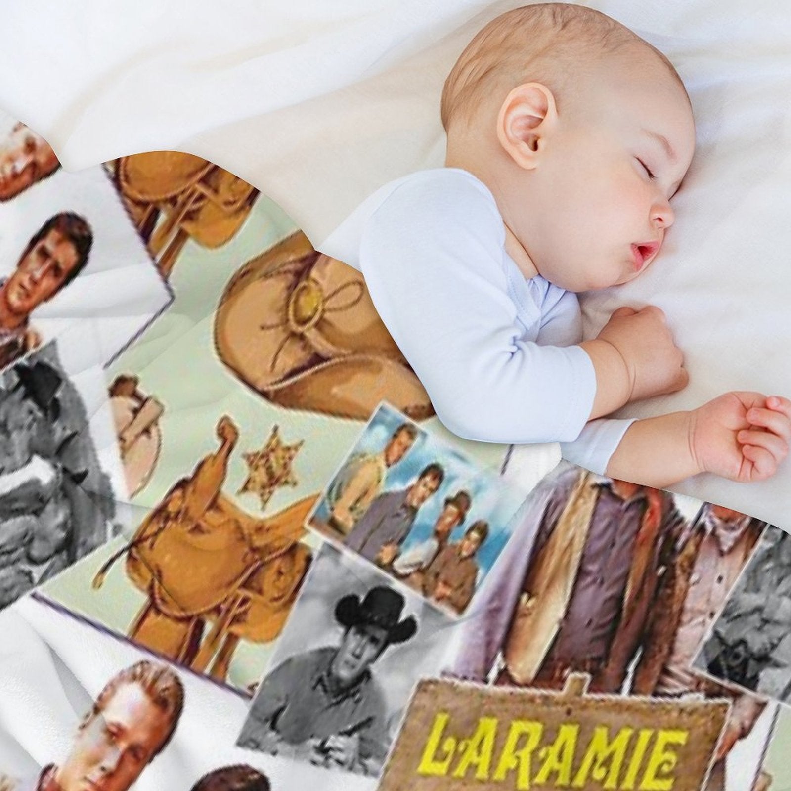 Laramie, Western Series 60s Machine-washable Throw Blanket