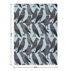 Cute Crow Pattern All-season Throw Blanket