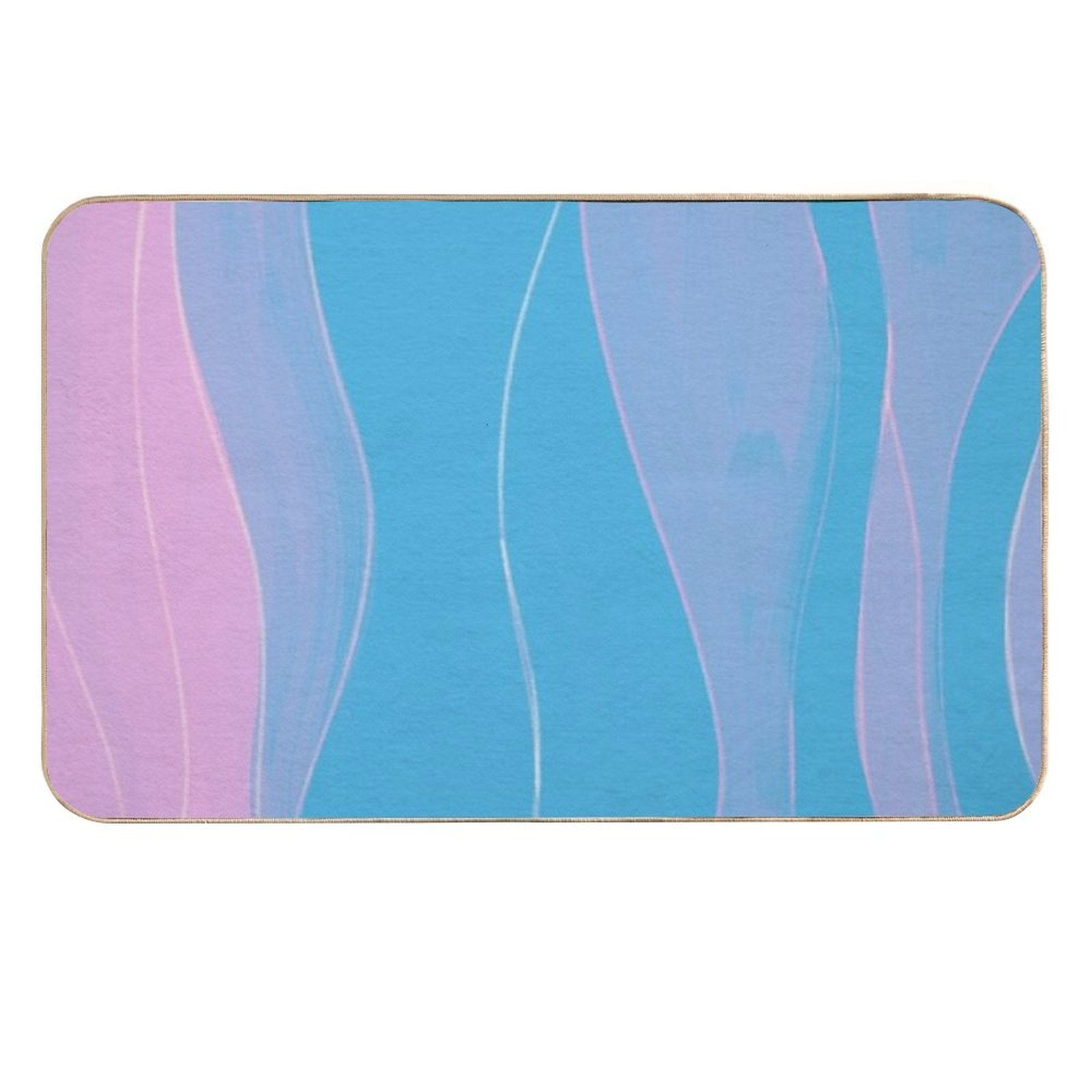 Abstract Stripes VII  Dirt-Trapping Bath Mat