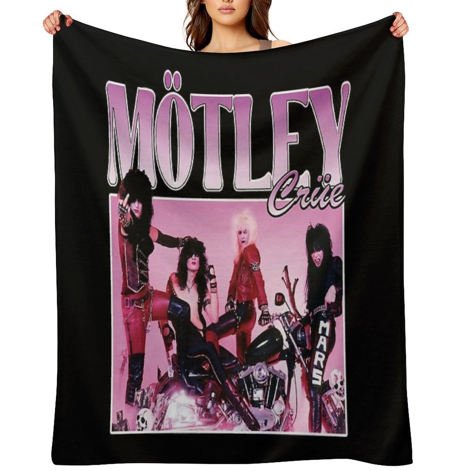 CRUE SHIRT Machine-washable Throw Blanket