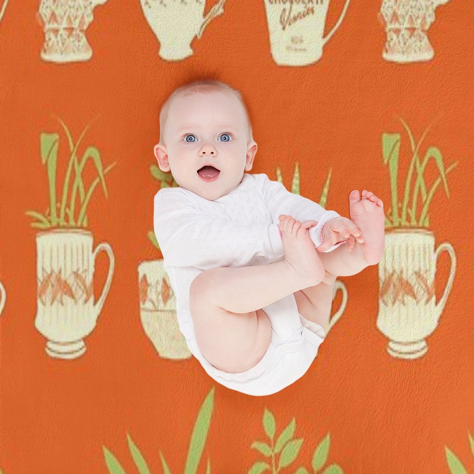 Teacup Succulents Versatility Throw Blanket