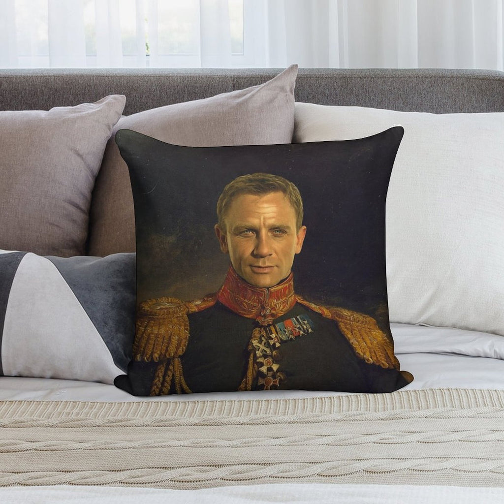 Daniel Craig - Replaceface Soft Durable Construction Throw Pillow