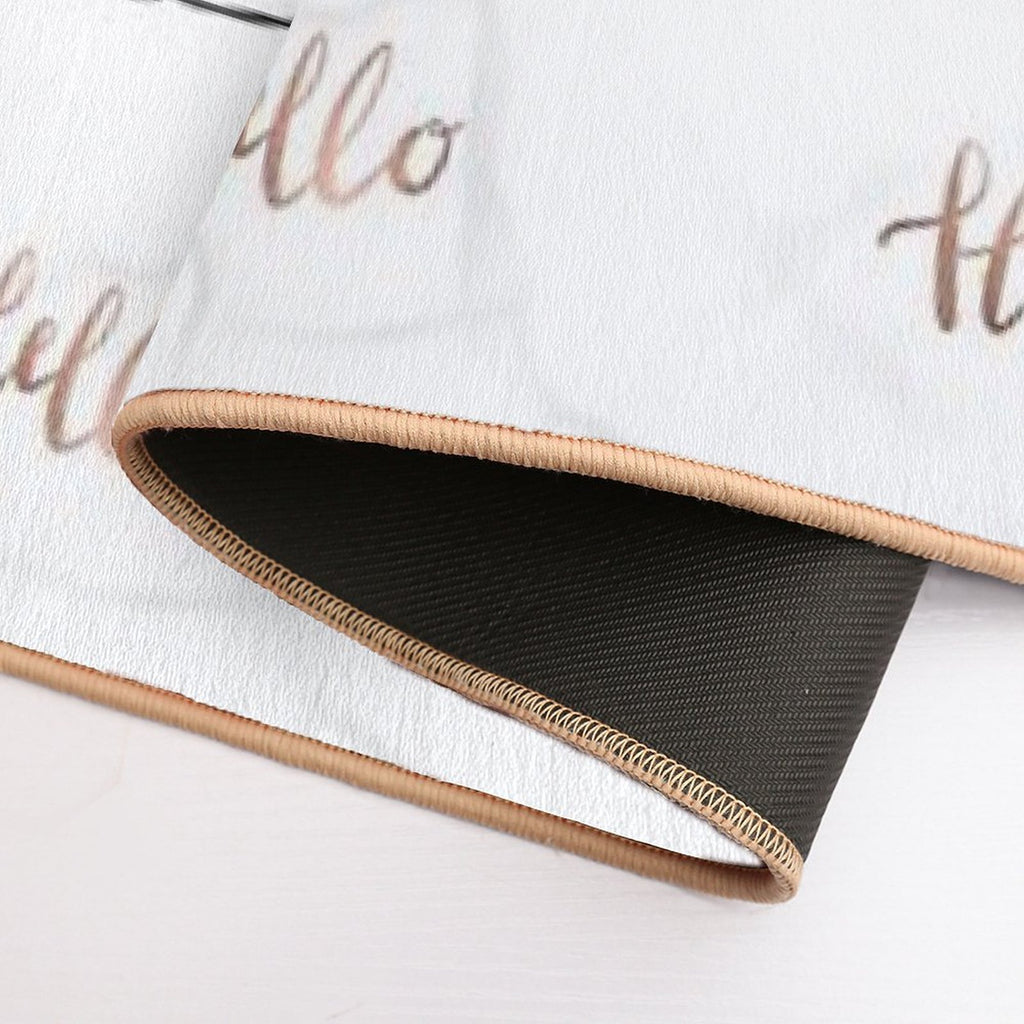 Hello Marble And Rose Gold  Eco-Friendly Bath Mat