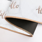 Hello Marble And Rose Gold  Eco-Friendly Bath Mat