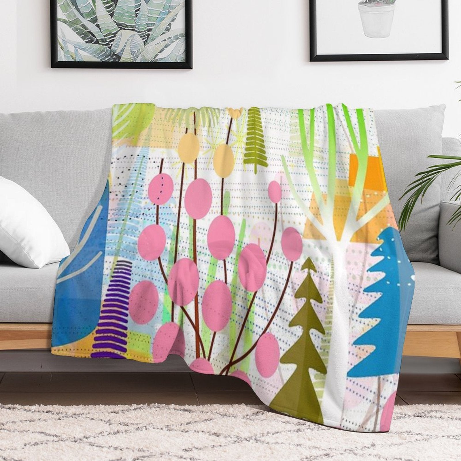 Fresh Day Travel-friendly Throw Blanket