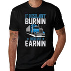 Truck Driver Funny Mens Trucker Semi-Trailer Truck  Wrinkle-resistant T-Shirt