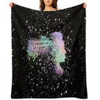 If You Love Me Rainbow Splatter Paint Versatility Throw Blanket