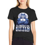 Ill Protect You Kitten No Matter What Funny Alpha Wolf Meme  Lightweight T-Shirt