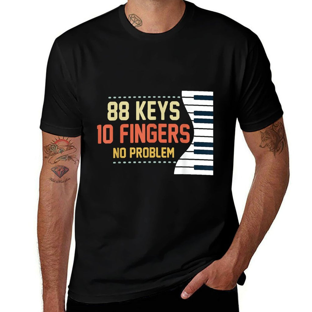 Kids Piano Keys Funny Musician Music 88 Keys Gift  Moisture-wicking T-Shirt