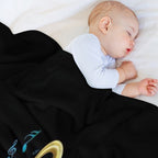 Flutist Vintage Flute Plush Throw Blanket