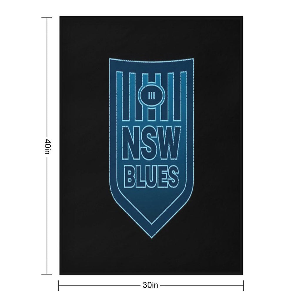 NSW State of Origin Machine-washable Throw Blanket