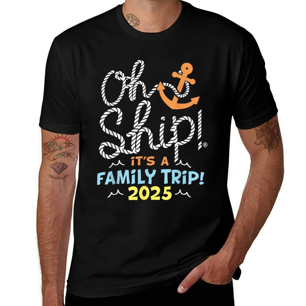 Oh Ship Its A Family Trip 2025, Matching Family 2025 Cruise  Relaxed-fit T-Shirt