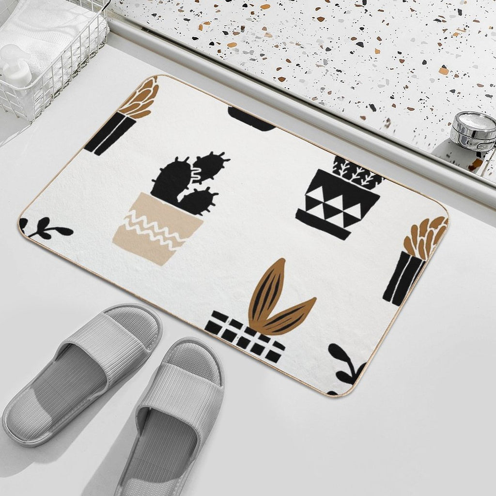 Assorted Cactus Pattern  Non-Slip Bath Mat
