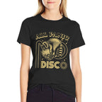 Funny Raccoon Meme All Panic No Disco Retro Street Cat Men Women Kids  Stretchy T-Shirt