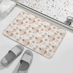 Beautiful Flowers of Ar!  Easy To Clean Bath Mat