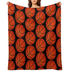 Sports Basketball Wrinkle-free Throw Blanket