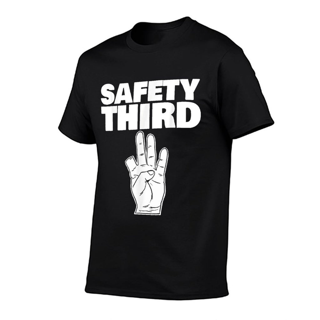 Safety Third Funny Missing Finger Safety Third  Durable T-Shirt