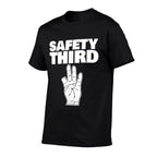 Safety Third Funny Missing Finger Safety Third  Durable T-Shirt