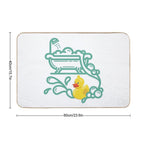 CUTE RUBBER DUCK SPLISH SPLASH BATH TIME  Slip-Resistant Bath Mat