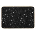 Black Universe  Fade-Resistant Bath Mat