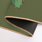 Strawberry Frog in Green  Long-Lasting Bath Mat