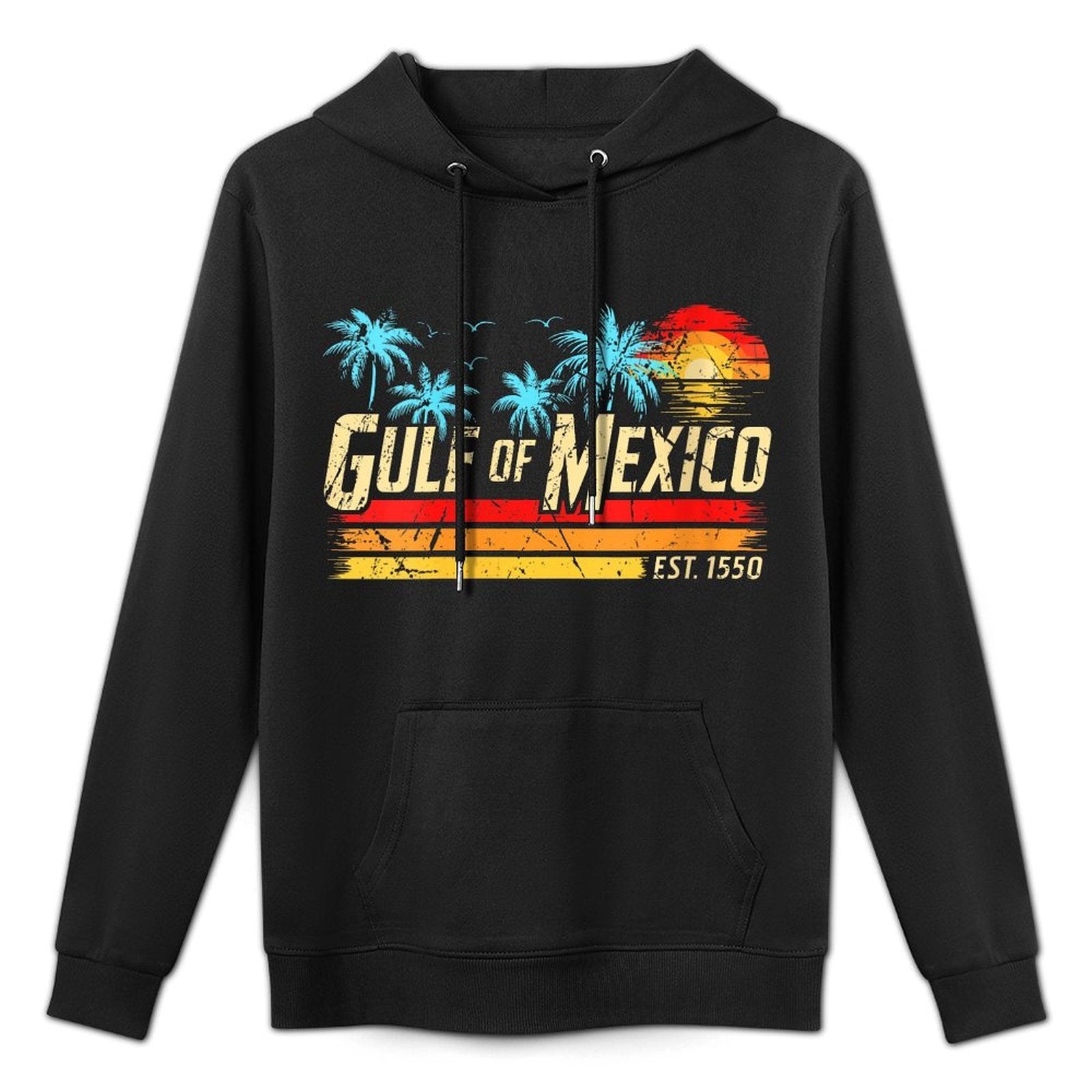Womens Gulf of Mexico Forever Retro Vintage Beach Mens Women Relaxed Fit Hoodie