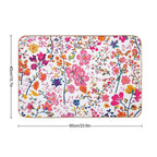 Floral Yellow And Pink Flowers Pattern  Toxin-Free Bath Mat