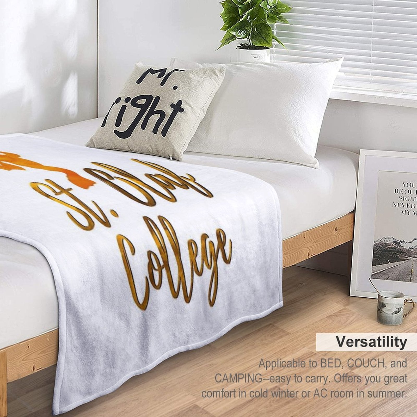 St. Olaf College Wrinkle-free Throw Blanket