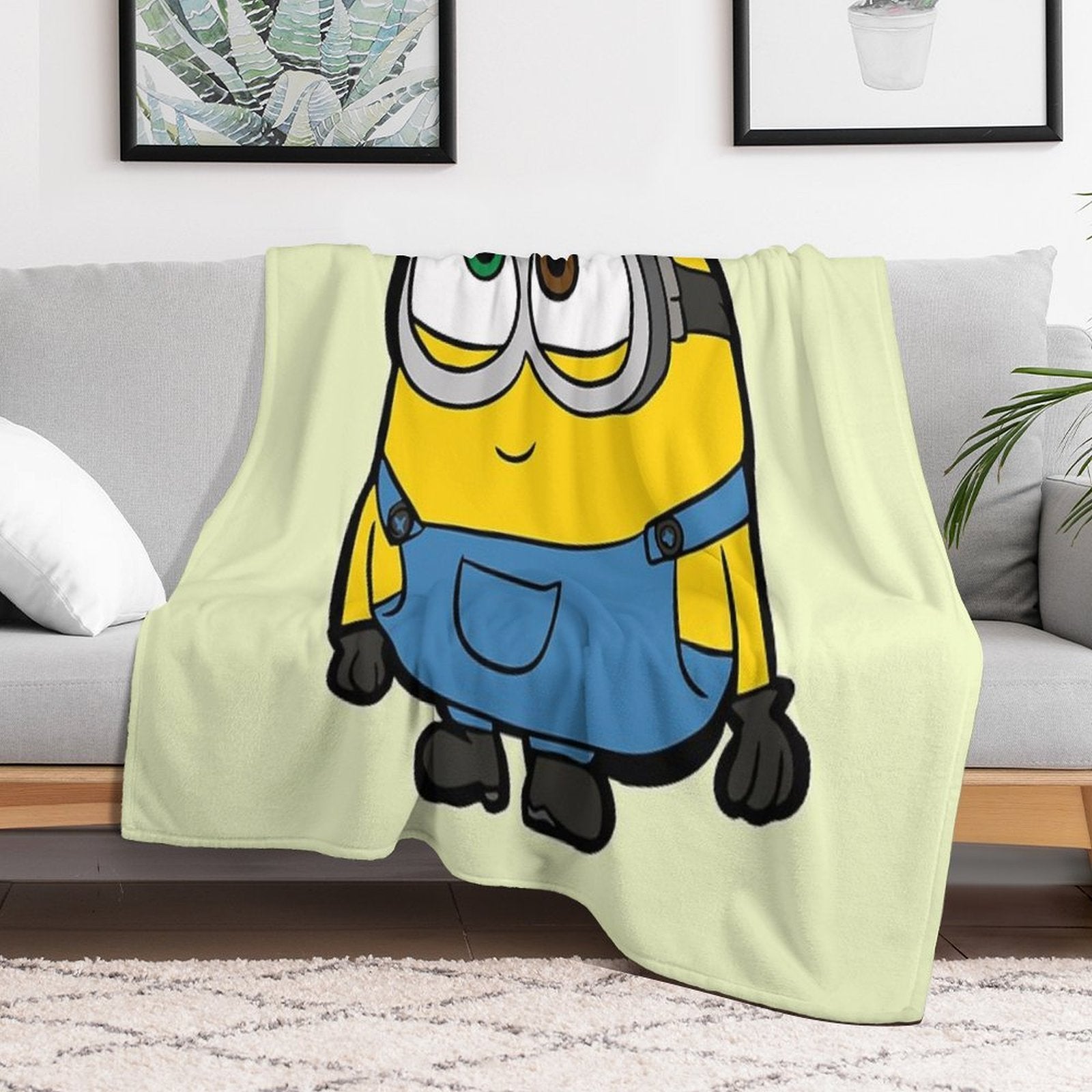 Minion Bob Sustainable Throw Blanket