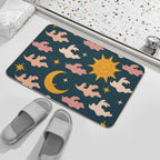 The Love of The Sun And The Moon.  Fade-Resistant Bath Mat
