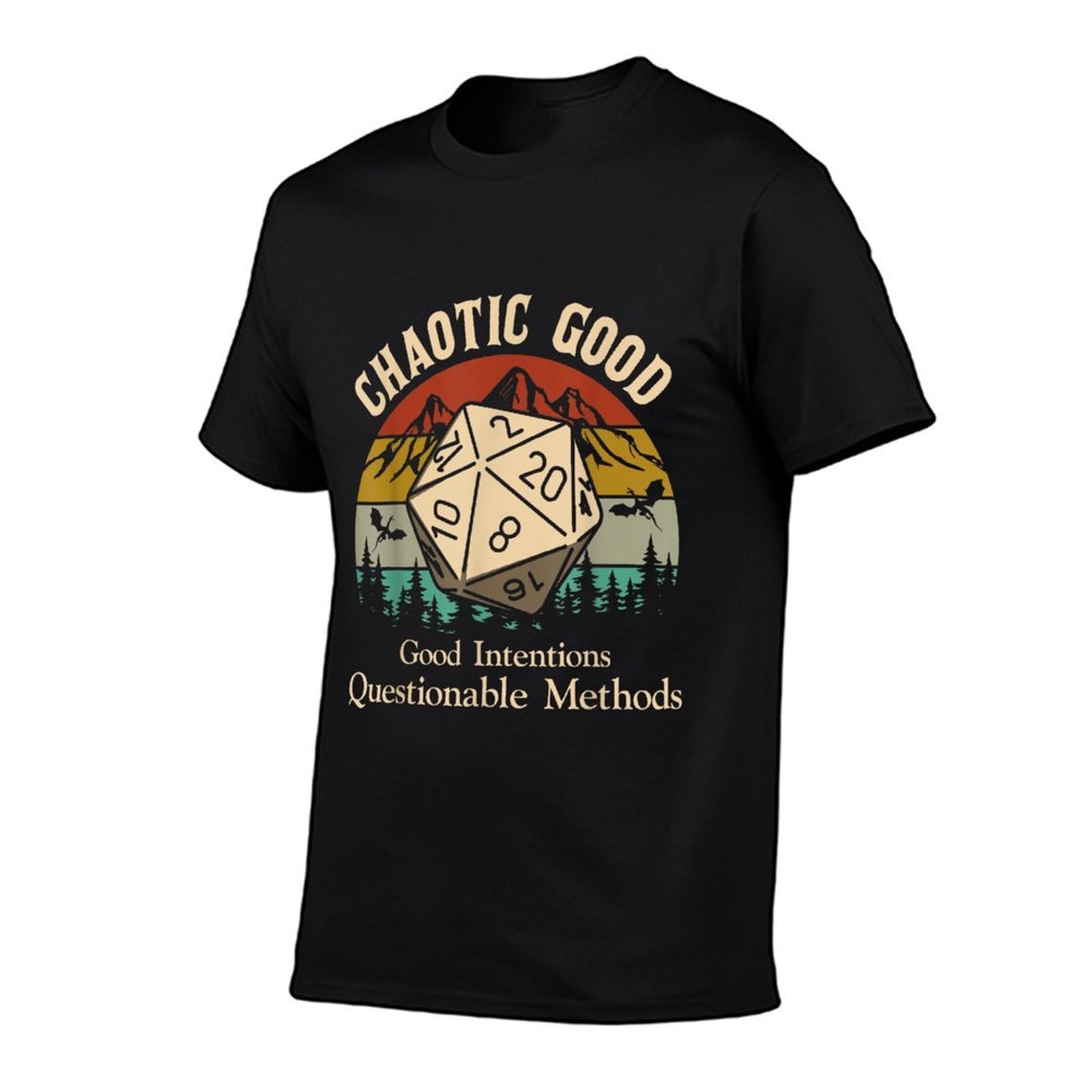 Chaotic Good Intentions Questionable Methods  Lightweight T-Shirt