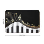 Ivory Keys Piano Music  Non-Slip Bath Mat
