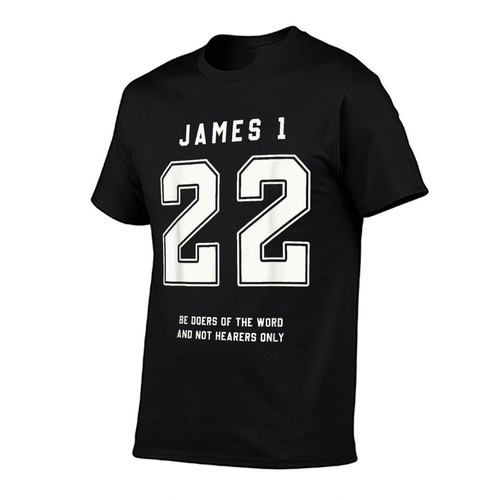 James 122 Be Doers Bible Verse Team Sports Jersey Christian  Durable T-Shirt