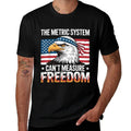 The Metric System Cant Measure Freedom America Eagle Meme  Polyester Blend T-Shirt