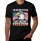 The Metric System Cant Measure Freedom America Eagle Meme  Polyester Blend T-Shirt