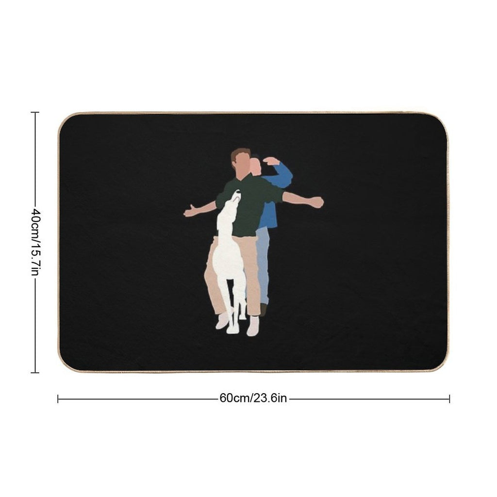 Playing Joey Handsome Chandler Men Women  Rapid-Drying Bath Mat