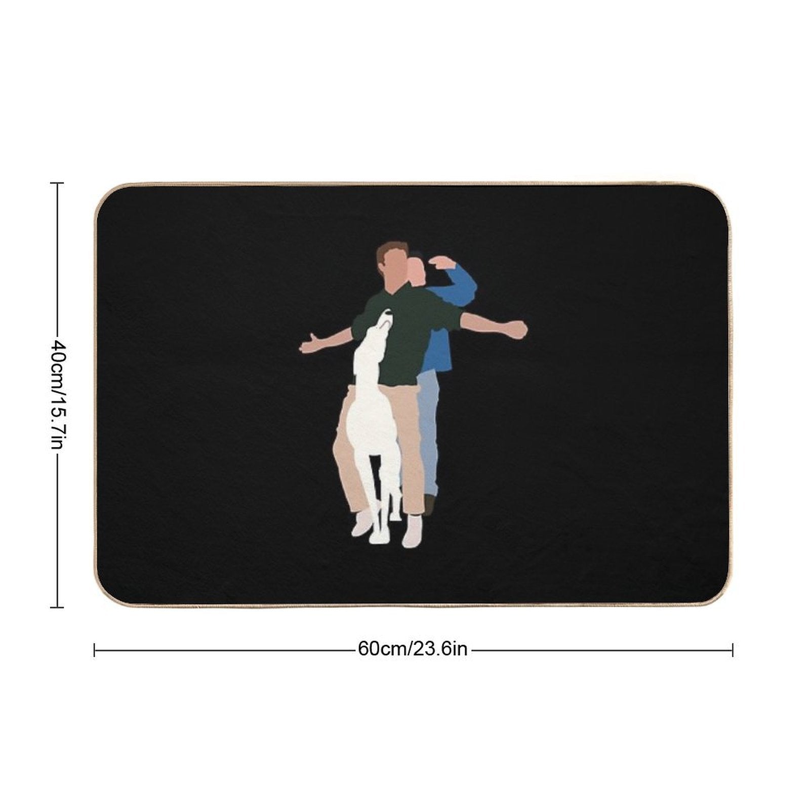 Playing Joey Handsome Chandler Men Women  Rapid-Drying Bath Mat