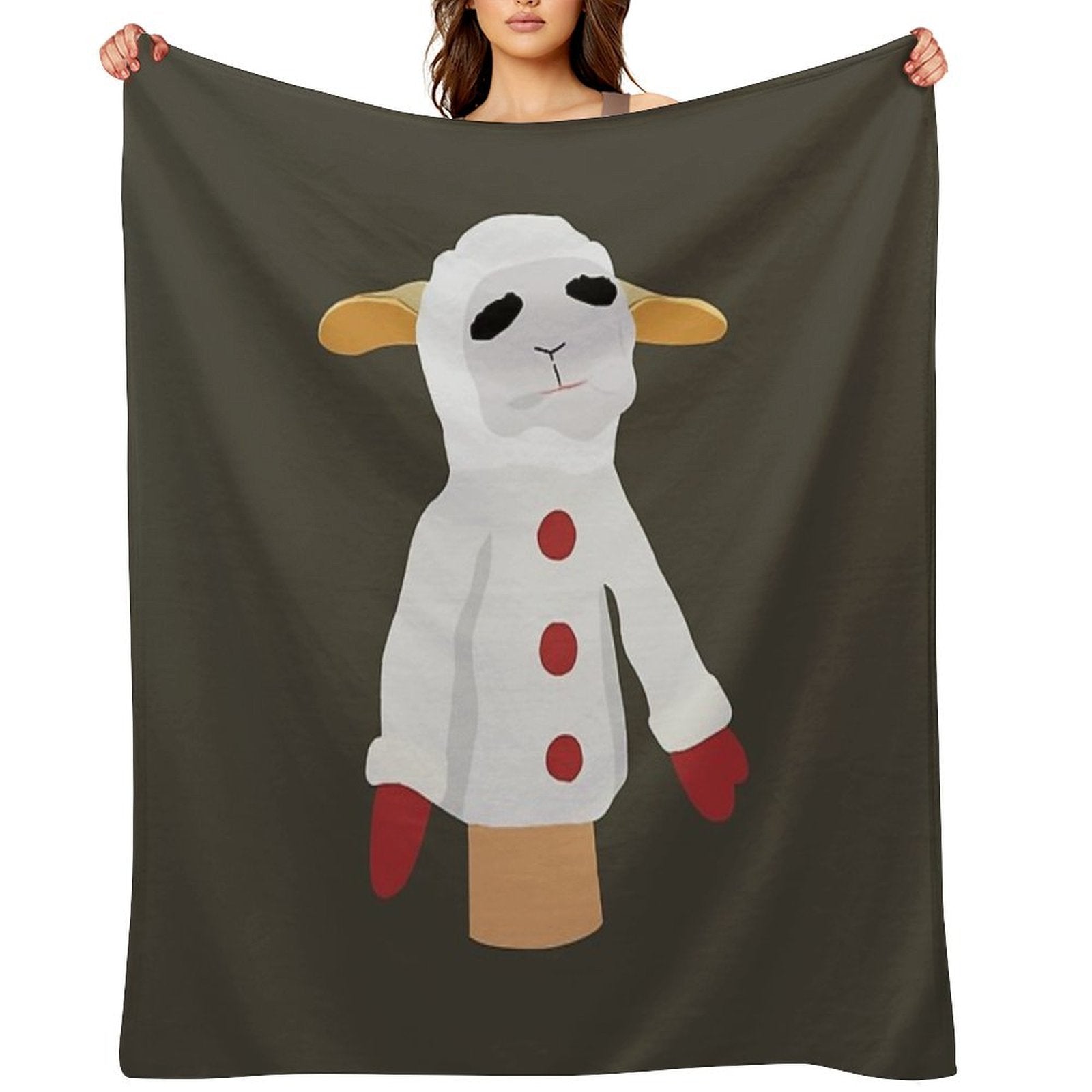 Lamb Chop, I Love This, Best, For You, Women Gift, Good Idea Anti-pilling Throw Blanket