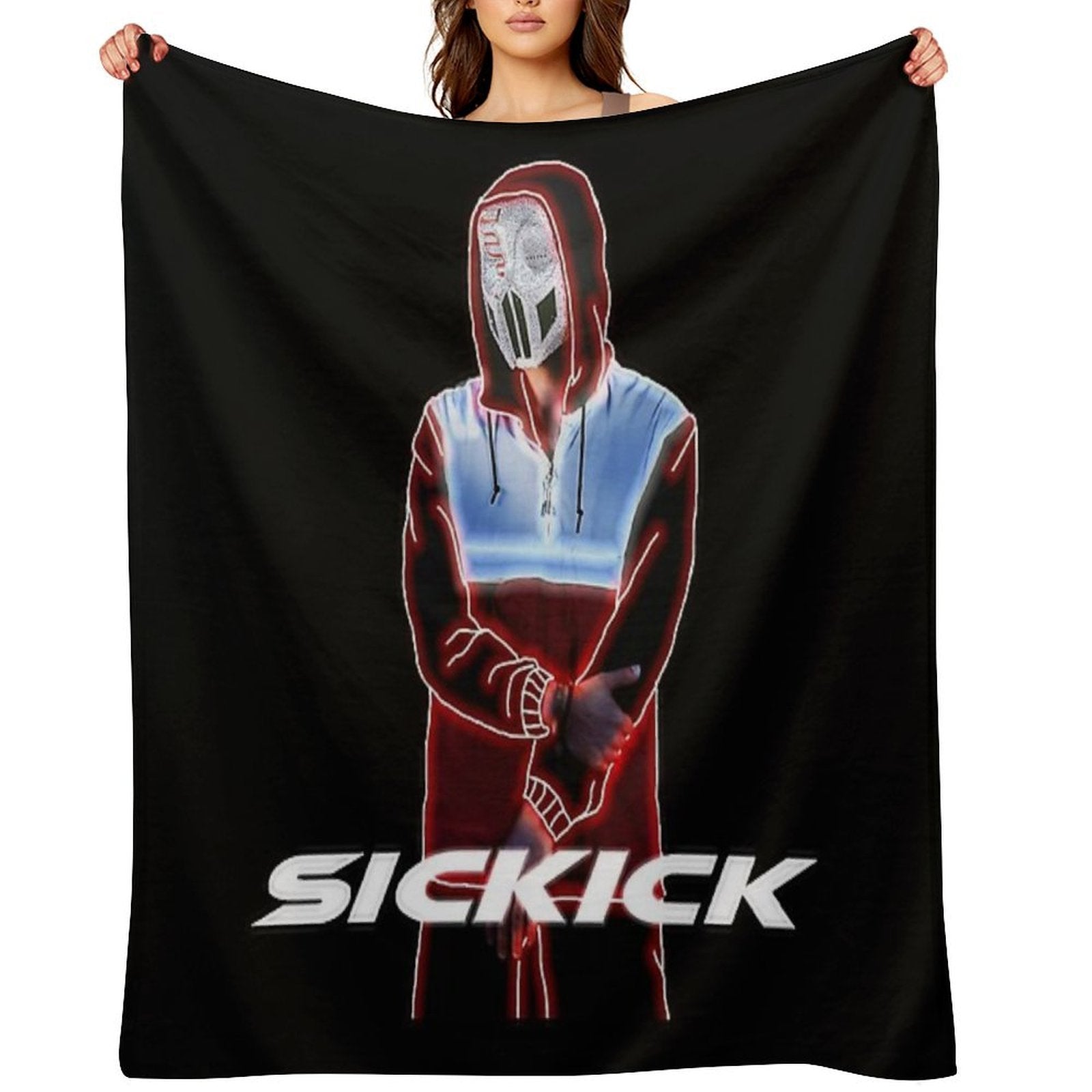 Sickick Music S!ckK!ck Lightweight Throw Blanket