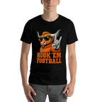 Horn Hand Funny Saying Texas Gift for Men, Women  Kids  Summer-ready Fabric T-Shirt