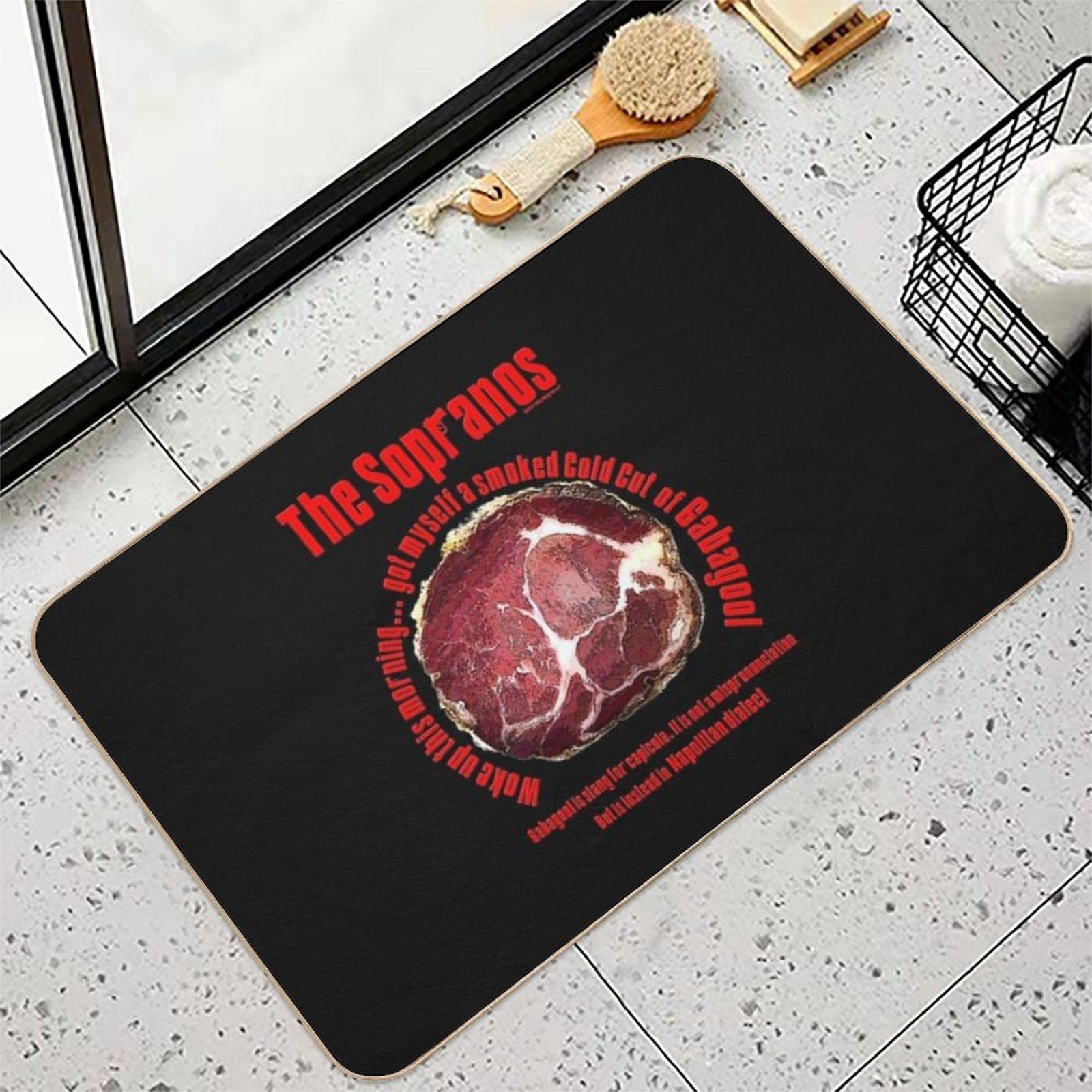 The Sopranos Gabagool  Stain-Proof Bath Mat