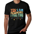 Yes Im Pregnant Dont Touch My Belly Funny Pregnancy New Mom  Lightweight T-Shirt