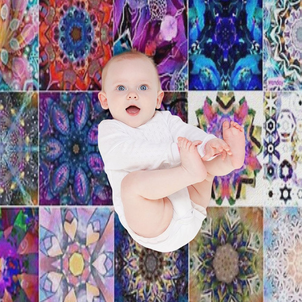 Kaleidoscope Patchwork Travel-friendly Throw Blanket