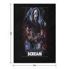 Scream Horror Movie Artwork Poster Premium Throw Blanket