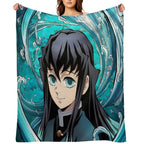 Muichiro Tokito - 18 Wrinkle-free Throw Blanket