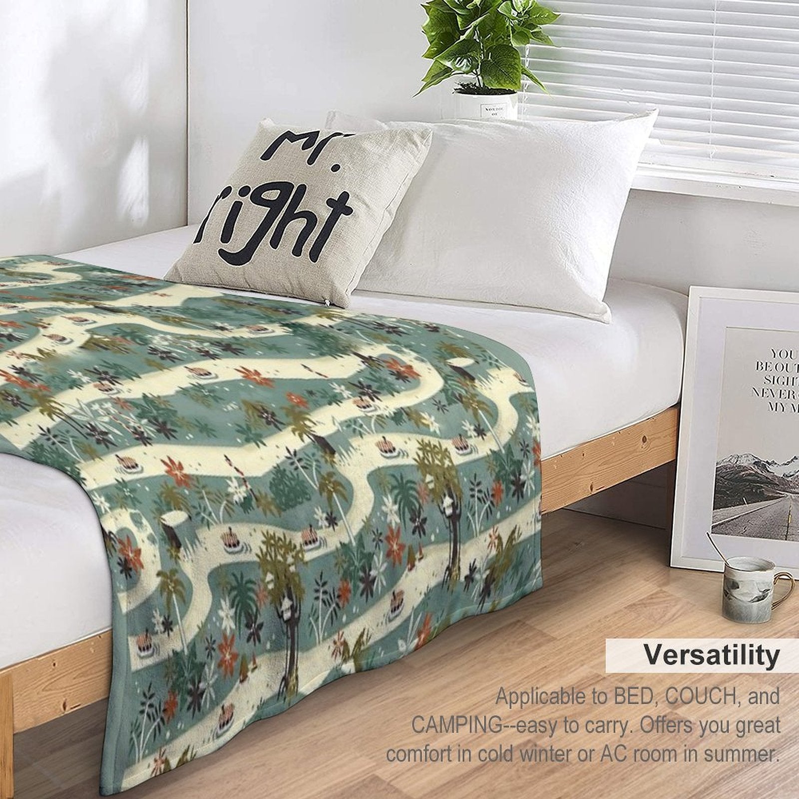 Jungle Cruise Print Sustainable Throw Blanket