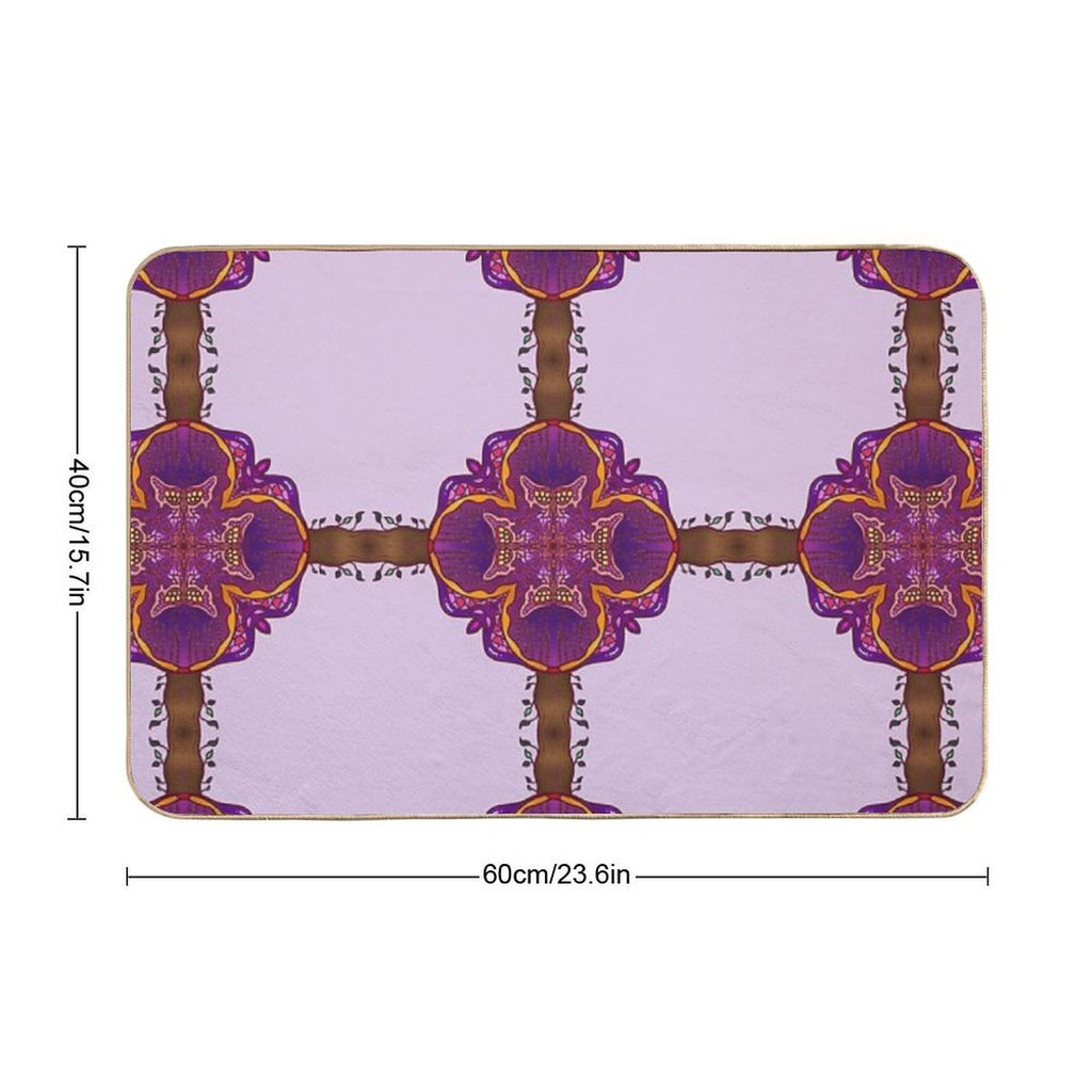 Butterfly Grove Durable Bath Mat