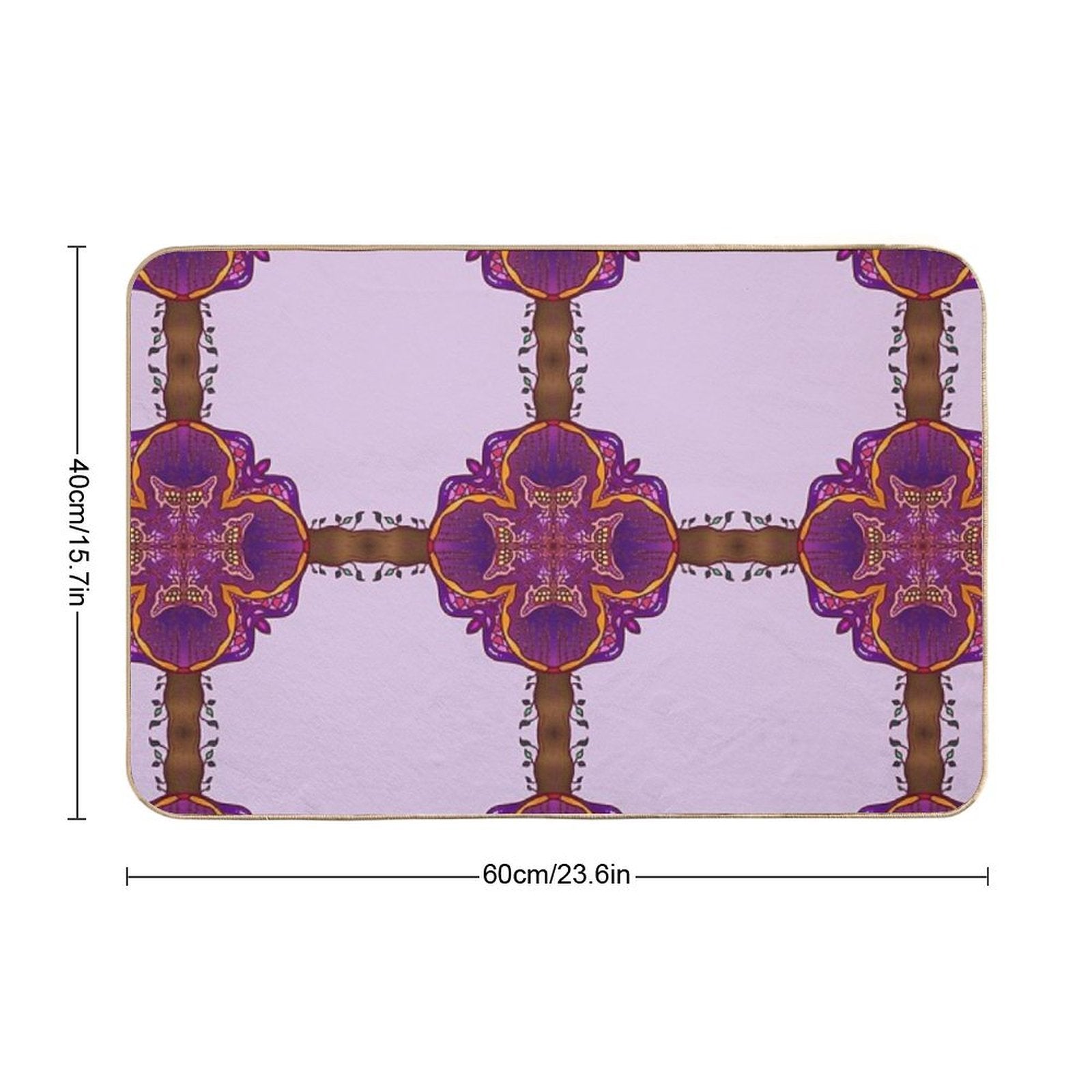 Butterfly Grove Durable Bath Mat